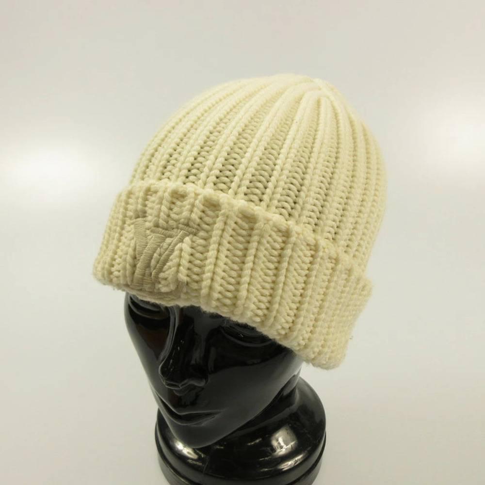 LOUIS VUITTON Beanie LV Knit Cap White